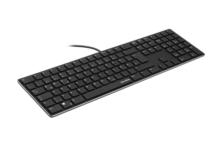 Speedlink RIVA Slim Metal Scissor Keyboard, zwart - Nordic Layout in de groep COMPUTERS & RANDAPPARATUUR / Muizen en toetsenborden / Toetsenborden bij TP E-commerce Nordic AB (D06640)