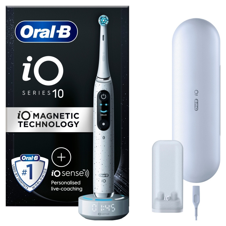 Oral B iO10 Stardust Wit Elektrische Tandenborstel in de groep BEAUTY & HEALTH / Mondverzorging / Elektrische tandenborstels bij TP E-commerce Nordic AB (D06708)