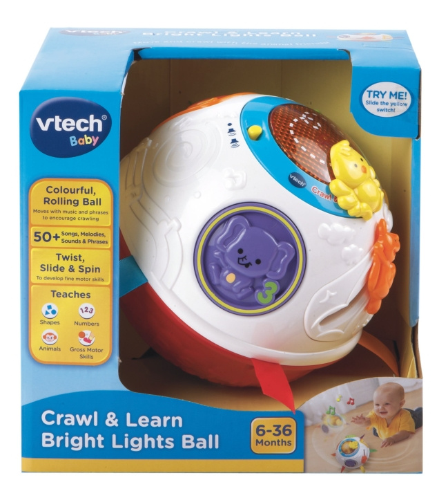 VTech Baby Kruip- en Leerbal (Deens) (950-151532) in de groep SPEELGOED, KINDER- & BABYPRODUCTEN / Babyspeelgoed / Activiteitenspeelgoed bij TP E-commerce Nordic AB (D06780)