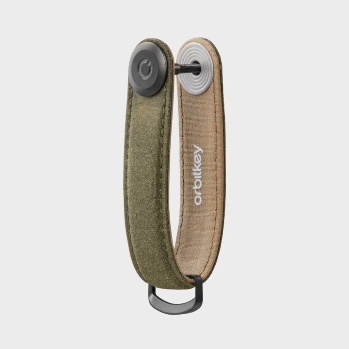 Orbitkey Sleutelorganiser van gewaxt canvas - kakigroen in de groep SPORT, VRIJE TIJD & HOBBY / Leuke dingen / Handige spullen bij TP E-commerce Nordic AB (D06818)