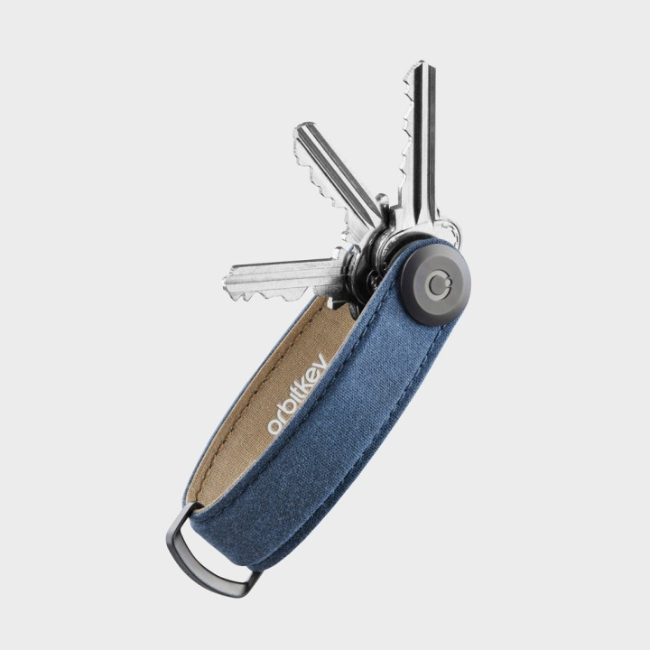 Orbitkey Waxed Canvas Key Organiser - Navy Blue in de groep SPORT, VRIJE TIJD & HOBBY / Leuke dingen / Handige spullen bij TP E-commerce Nordic AB (D06819)