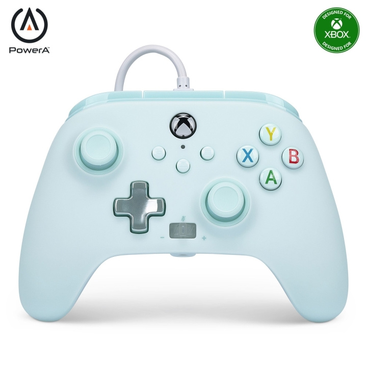 PowerA Verbeterde bedrade controller - Xbox Series X/S - Suikerspin Blauw in de groep HOME ELECTRONICS / Spelconsoles en accessoires / Xbox Series X / Accessoires bij TP E-commerce Nordic AB (D06887)