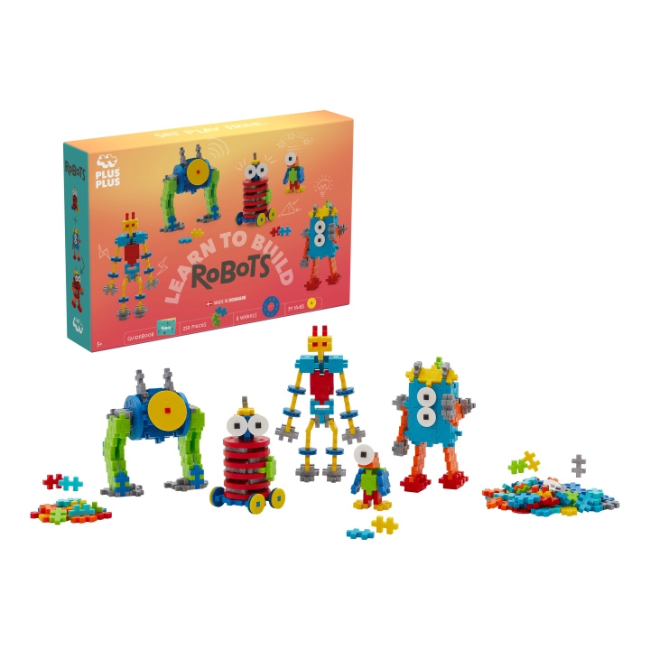 Plus Plus Robots leren bouwen (3963) in de groep SPEELGOED, KINDER- & BABYPRODUCTEN / Speelgoed / Bouwspeelgoed / Bouwblokken bij TP E-commerce Nordic AB (D06888)