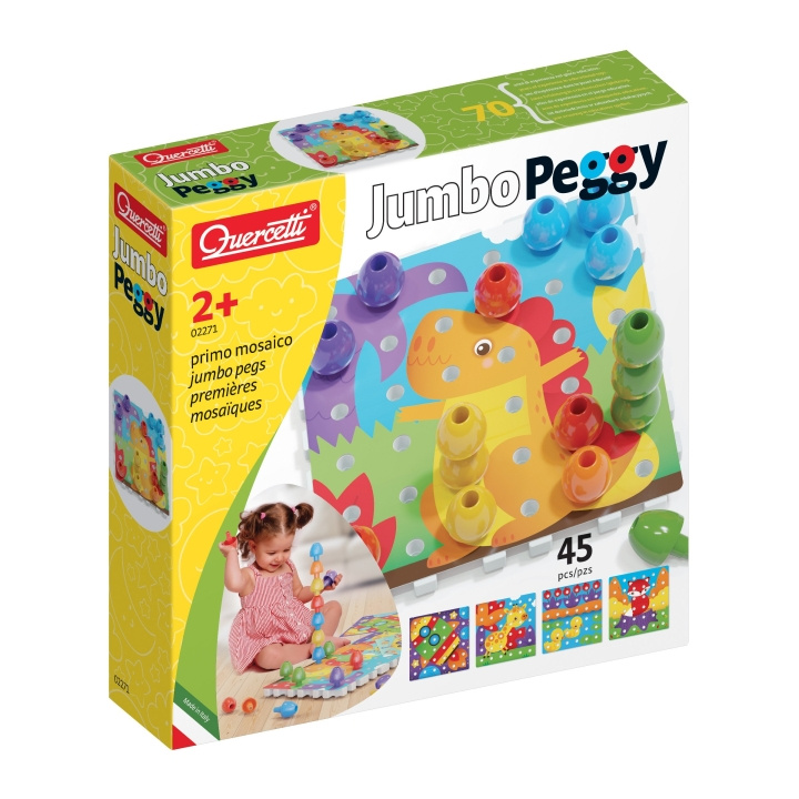 Quercetti Jumbo Peggy (45 stuks) - (QU-2271) in de groep SPEELGOED, KINDER- & BABYPRODUCTEN / Speelgoed / Ambachten bij TP E-commerce Nordic AB (D07044)