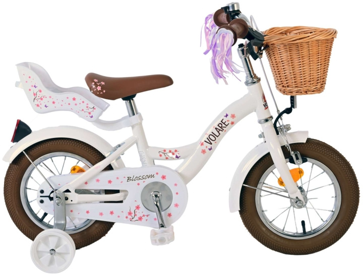 Volare Kinderfiets 12 - Blossom Wit (31244) in de groep SPEELGOED, KINDER- & BABYPRODUCTEN / Buitenspeelgoed / Fietsen & Steppen bij TP E-commerce Nordic AB (D07059)