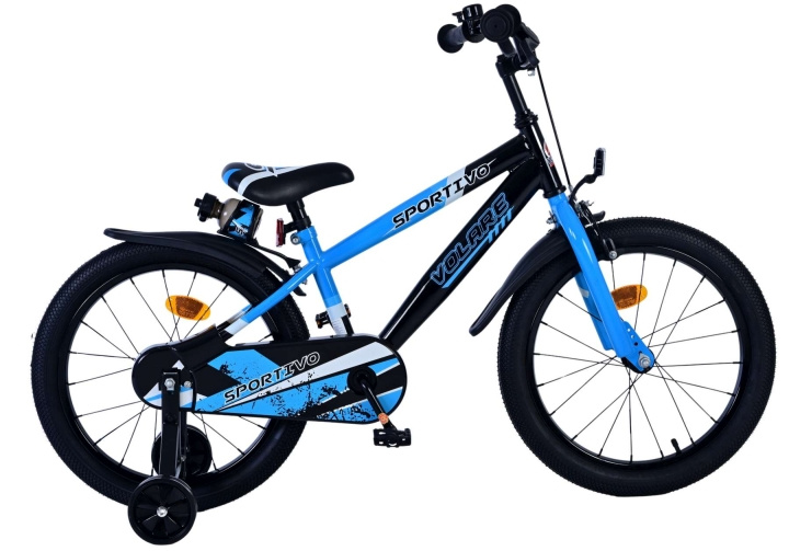 Volare Kinderfiets 18 - Blauw/Zwart (31876) in de groep SPEELGOED, KINDER- & BABYPRODUCTEN / Buitenspeelgoed / Fietsen & Steppen bij TP E-commerce Nordic AB (D07071)