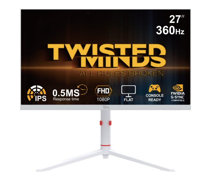 Twisted Minds Arctic Pro Series 27 FHD - 360HZ 0,5MS Fast IPS HDMI 2.1 Gaming Monitor - Wit in de groep COMPUTERS & RANDAPPARATUUR / Computermonitor / Computermonitoren bij TP E-commerce Nordic AB (D07087)