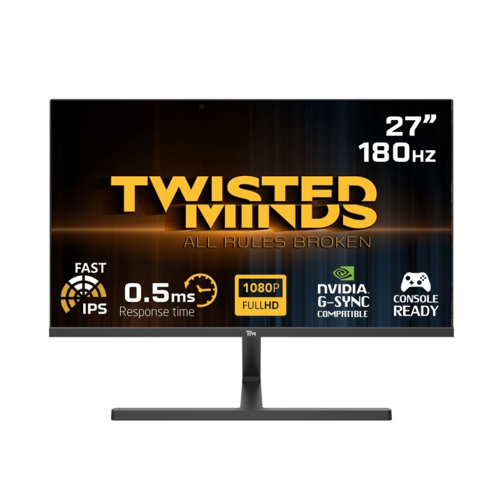 Twisted Minds Blaze Series Flat 27 FHD - 180HZ 0,5 MS Fast IPS HDMI 2.1 Gaming Monitor Zwart in de groep COMPUTERS & RANDAPPARATUUR / Computermonitor / Computermonitoren bij TP E-commerce Nordic AB (D07089)