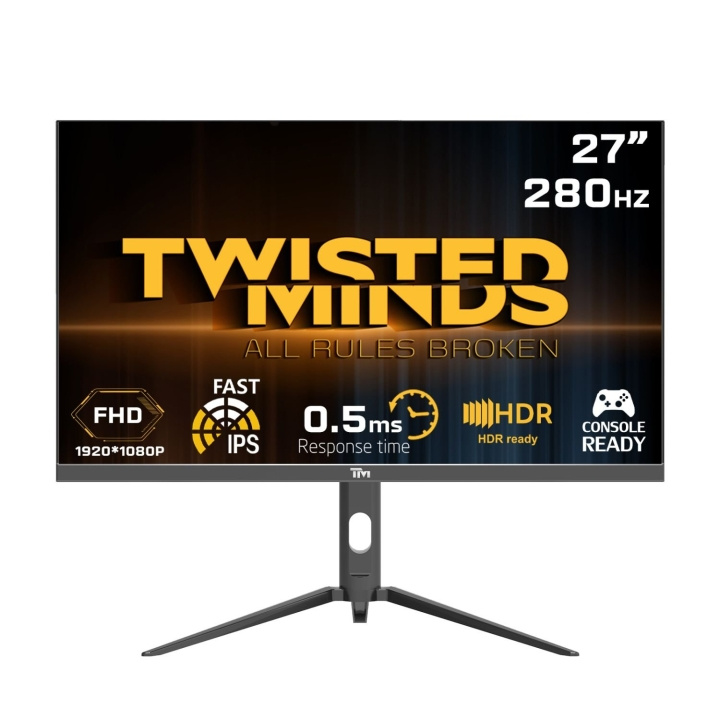 Twisted Minds Monitor Supreme Series Flat 27 FHD - 280HZ 0,5MS Fast IPS HDMI 2.1 Gaming in de groep COMPUTERS & RANDAPPARATUUR / Computermonitor / Computermonitoren bij TP E-commerce Nordic AB (D07091)