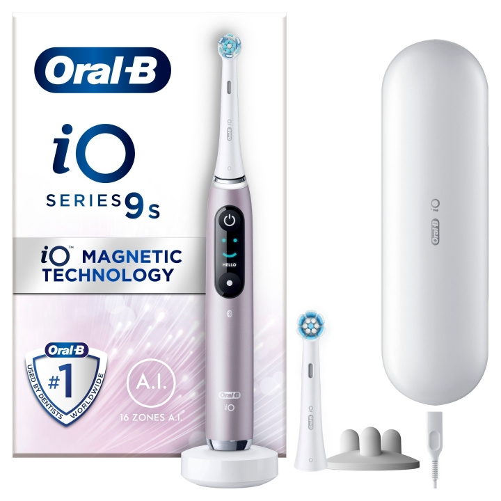 Oral B iO9S Rozenkwarts elektrische tandenborstel in de groep BEAUTY & HEALTH / Mondverzorging / Elektrische tandenborstels bij TP E-commerce Nordic AB (D07144)