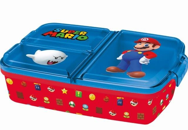 Super Mario Stor - Sandwichdoos met meerdere compartimenten - Super Mario (088808735-21420) in de groep SPEELGOED, KINDER- & BABYPRODUCTEN / Eten & Drinken / Kinderservies bij TP E-commerce Nordic AB (D07147)