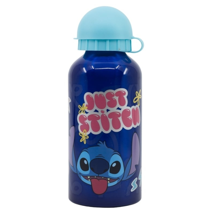 STOR Waterfles Aluminium 400 ml - Stitch (088808717-75034) in de groep SPEELGOED, KINDER- & BABYPRODUCTEN / Eten & Drinken / Babyflessen & Accessoires bij TP E-commerce Nordic AB (D07159)