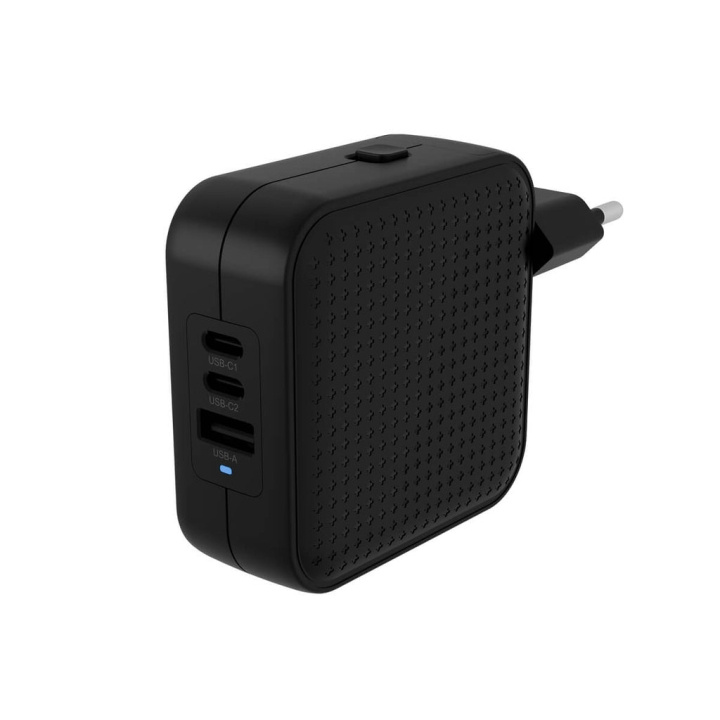 Targus Hyper - HyperJuice 70W USB-C GaN Reislader (3C+1A) - Zwart in de groep SMARTPHONE & TABLETS / Opladers & Kabels / Wandoplader / Wandoplader Type C bij TP E-commerce Nordic AB (D07167)