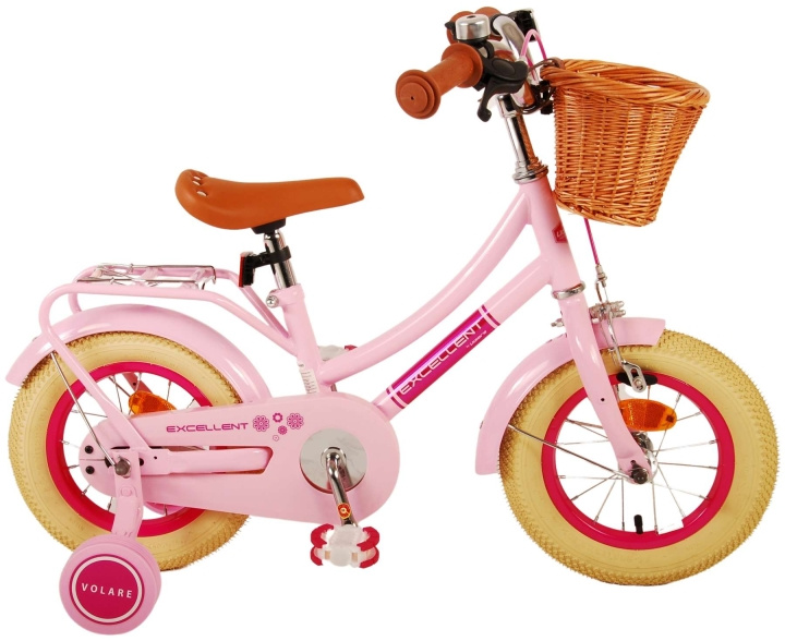 Volare Kinderfiets 12 - Excellent Roze (21188) in de groep SPEELGOED, KINDER- & BABYPRODUCTEN / Buitenspeelgoed / Fietsen & Steppen bij TP E-commerce Nordic AB (D07187)