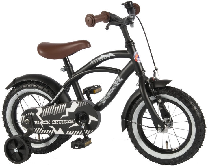 Volare Kinderfiets 12\'\' - Zwarte Cruiser (21201) in de groep SPEELGOED, KINDER- & BABYPRODUCTEN / Buitenspeelgoed / Fietsen & Steppen bij TP E-commerce Nordic AB (D07202)