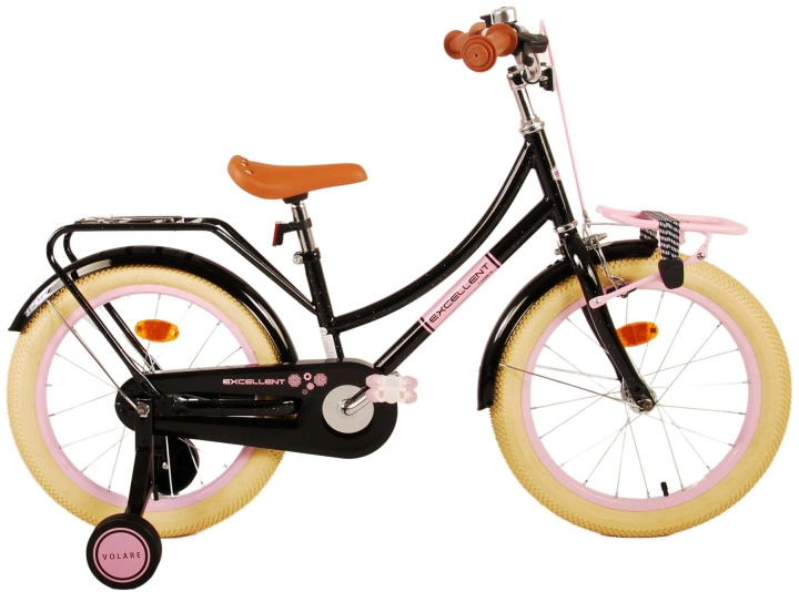 Volare Kinderfiets 18 Excellent - Zwart (21776) in de groep SPEELGOED, KINDER- & BABYPRODUCTEN / Buitenspeelgoed / Fietsen & Steppen bij TP E-commerce Nordic AB (D07214)