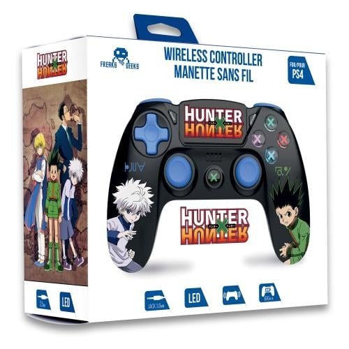 Trade Invaders Hunter x Hunter-draadloze controller voor PS4 met 3,5mm jack slot (zwart) - Duo Gon Kirua in de groep HOME ELECTRONICS / Spelconsoles en accessoires / Sony PlayStation 4 bij TP E-commerce Nordic AB (D07258)