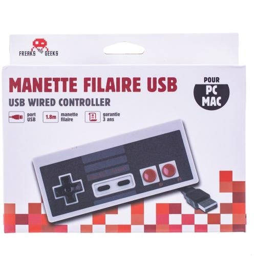 Trade Invaders USB NES-controller voor PC/MAC in de groep HOME ELECTRONICS / Spelconsoles en accessoires / Nintendo Entertainment System (NES, 8-bit) bij TP E-commerce Nordic AB (D07261)