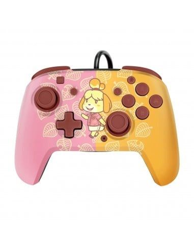 PDP Gaming Faceoff Deluxe Audio Bedrade Controller Isabelle Gelicentieerde Switch in de groep HOME ELECTRONICS / Spelconsoles en accessoires / Nintendo Switch / Accessoires bij TP E-commerce Nordic AB (D07304)