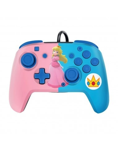 PDP Gaming Faceoff Deluxe Audio Bedrade Controller Peach met officiële Switch-licentie in de groep HOME ELECTRONICS / Spelconsoles en accessoires / Nintendo Switch / Accessoires bij TP E-commerce Nordic AB (D07305)