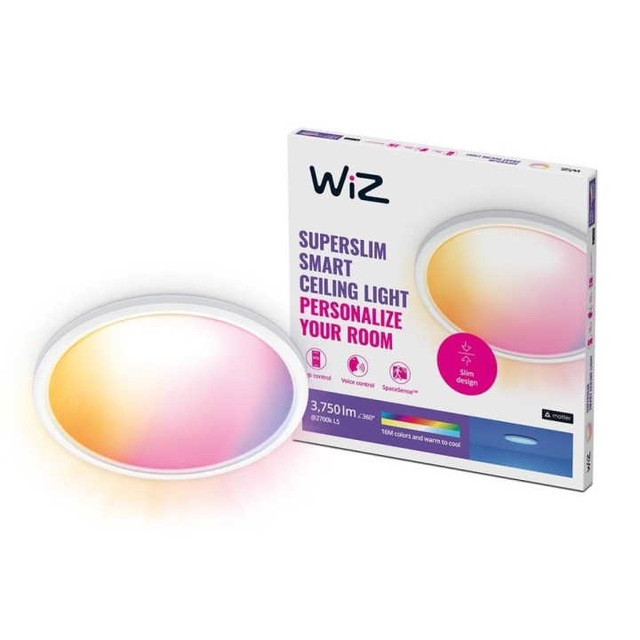 WiZ SuperSlim WiZ Plafond 32W W 22-65K RGB in de groep SPEELGOED, KINDER- & BABYPRODUCTEN / Kinderkamer / Babylampen / Plafondlampen & Wandlampen bij TP E-commerce Nordic AB (D07329)