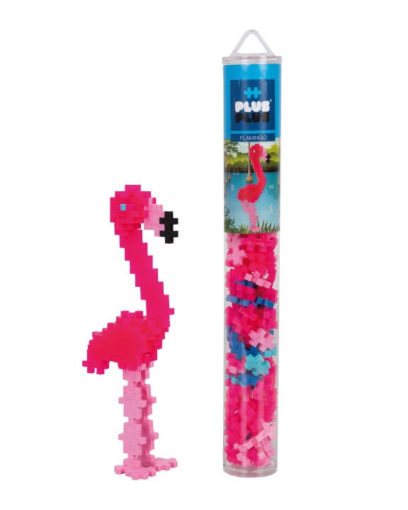 Plus Plus Flamingo / 100 st Tube (4242) in de groep SPEELGOED, KINDER- & BABYPRODUCTEN / Speelgoed / Bouwspeelgoed / Bouwblokken bij TP E-commerce Nordic AB (D07371)