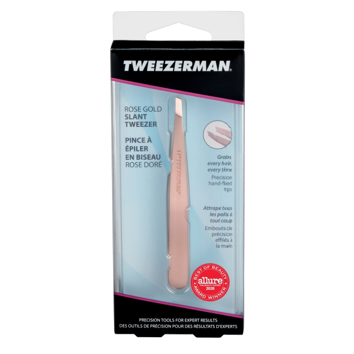 Tweezerman Slant pincet - Roségoud in de groep BEAUTY & HEALTH / Makeup / Tools & Make-up set / Overig gereedschap bij TP E-commerce Nordic AB (D07397)