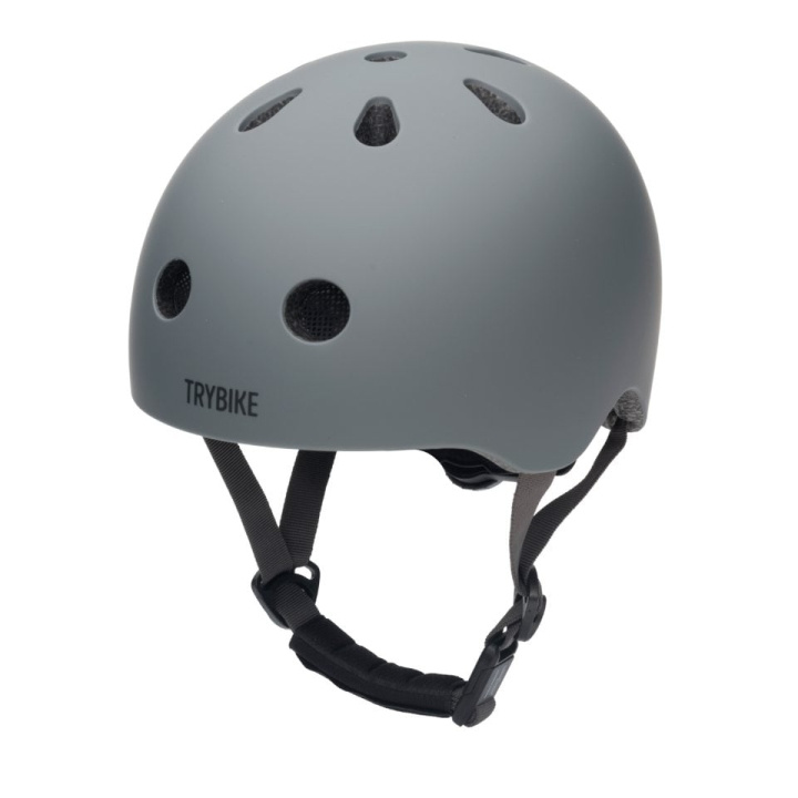 Trybike Retro Helm - Vintage Mat Grijs - XS in de groep SPORT, VRIJE TIJD & HOBBY / Sportuitrusting / Fietsaccessoires / Helmen bij TP E-commerce Nordic AB (D07422)