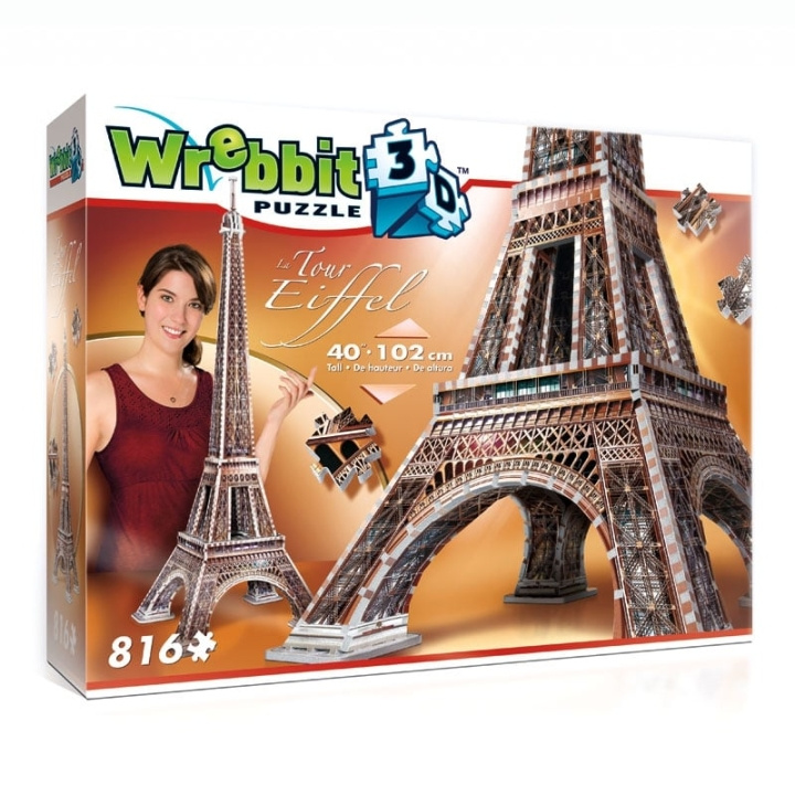 Wrebbit 3D puzzel - De Eiffeltoren (40970028) in de groep SPORT, VRIJE TIJD & HOBBY / Hobby / Puzzel bij TP E-commerce Nordic AB (D07429)