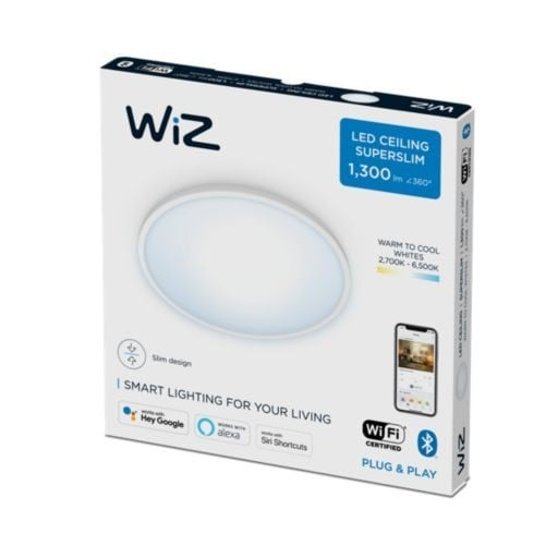 WiZ SuperSlim WiZ Plafond 14W W RD 27-65K TW in de groep SPEELGOED, KINDER- & BABYPRODUCTEN / Kinderkamer / Babylampen / Plafondlampen & Wandlampen bij TP E-commerce Nordic AB (D07431)