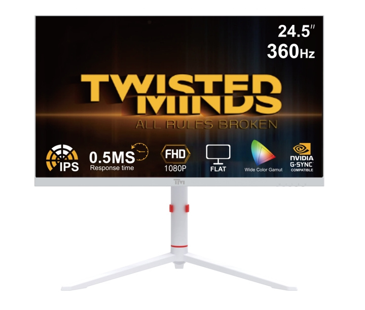 Twisted Minds Artic Pro Serie 24 FHD - 360H - Wit in de groep COMPUTERS & RANDAPPARATUUR / Computermonitor / Computermonitoren bij TP E-commerce Nordic AB (D07481)