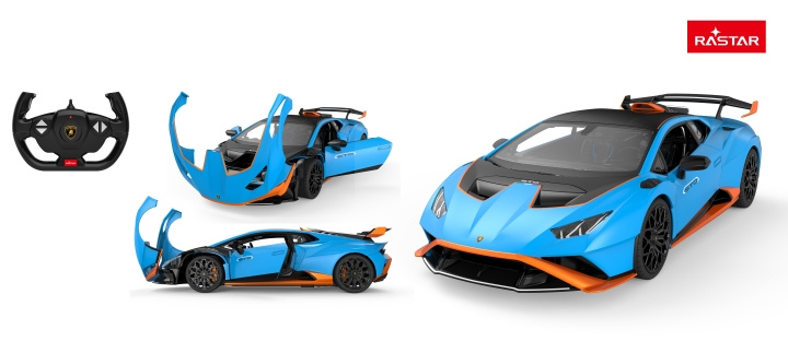 Rastar R/C Lamborghini Huracan STO 1:14 - (98700) in de groep SPEELGOED, KINDER- & BABYPRODUCTEN / Op afstand bestuurbaar / Afstand bestuurbare auto\'s bij TP E-commerce Nordic AB (D07484)