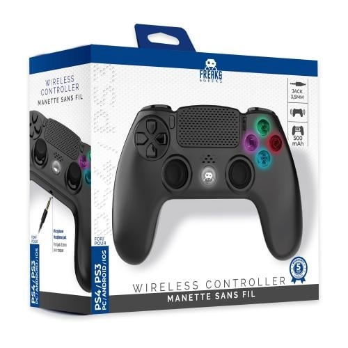 Trade Invaders Draadloze controller voor PS4 met 3,5mm jack slot - LED - Zwart in de groep HOME ELECTRONICS / Spelconsoles en accessoires / Sony PlayStation 4 bij TP E-commerce Nordic AB (D07508)