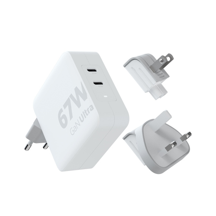 Xtorm 67W GaN Ultra Reislader + USB-C PD Kabel in de groep SMARTPHONE & TABLETS / Opladers & Kabels / Wandoplader / Wandoplader Type C bij TP E-commerce Nordic AB (D07521)