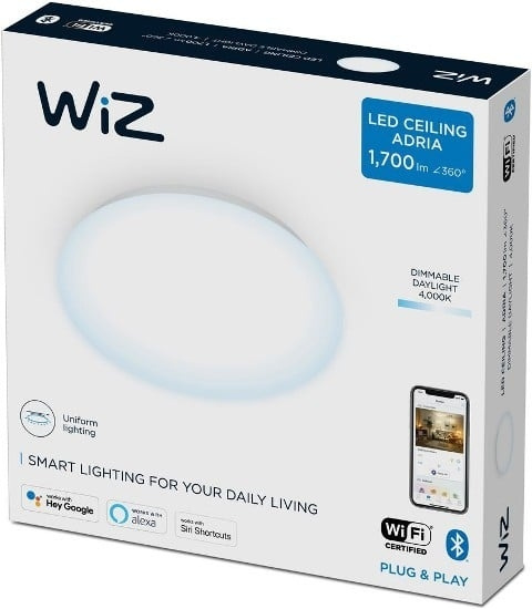 WiZ Adria WiZ Plafond 17W RD 4000K Dim in de groep SPEELGOED, KINDER- & BABYPRODUCTEN / Kinderkamer / Babylampen / Plafondlampen & Wandlampen bij TP E-commerce Nordic AB (D07557)