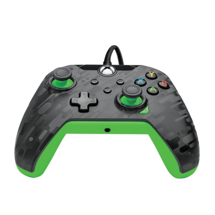 PDP Gaming Bedrade controller Xbox Series X Carbon - Neon (Groen) in de groep HOME ELECTRONICS / Spelconsoles en accessoires / Xbox Series X / Accessoires bij TP E-commerce Nordic AB (D07629)