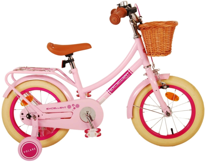 Volare Kinderfiets 14 - Excellent Roze (21148) in de groep SPEELGOED, KINDER- & BABYPRODUCTEN / Buitenspeelgoed / Fietsen & Steppen bij TP E-commerce Nordic AB (D07637)