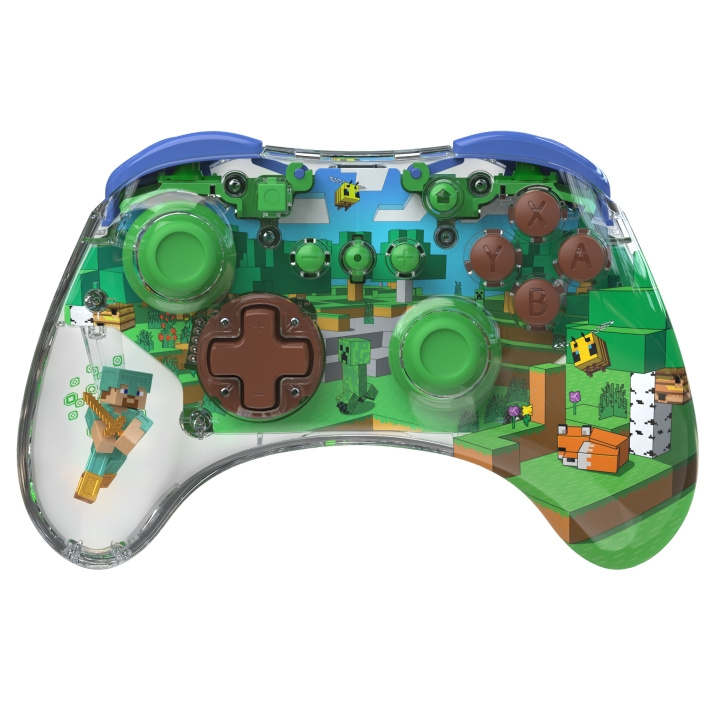 PDP Gaming REALMz - Draadloze Controller - Minecraft Forest Biome in de groep HOME ELECTRONICS / Spelconsoles en accessoires / Nintendo Switch / Accessoires bij TP E-commerce Nordic AB (D07652)