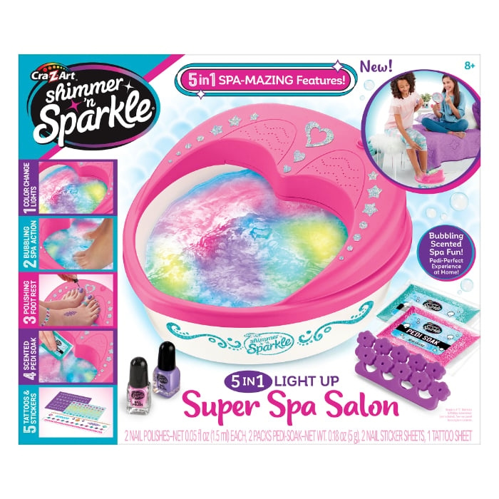 Shimmer n Sparkle 5-IN-1 VERLICHTE SPA SALON (65628) in de groep SPEELGOED, KINDER- & BABYPRODUCTEN / Buitenspeelgoed / Badspeelgoed bij TP E-commerce Nordic AB (D07733)