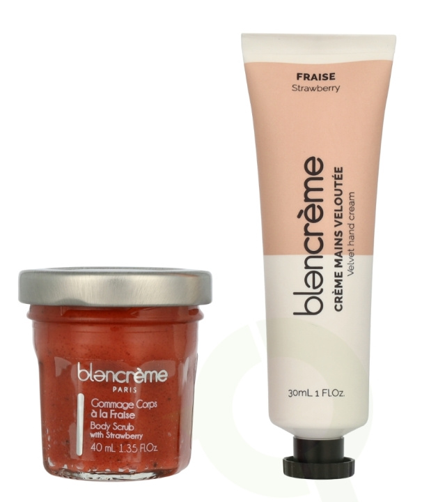 Blancreme Hand Cream Duo 70 ml Hand Cream 30ml/Scrub 40ml - Strawberry/Pomegrante in de groep BEAUTY & HEALTH / Manicure/pedicure / Handcrèmes bij TP E-commerce Nordic AB (D07806)