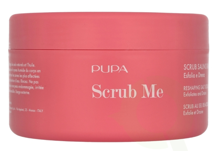 Pupa Milano Pupa Scrub Me Reshaping Salt Scrub 350 g Exfoliates And Drains in de groep BEAUTY & HEALTH / Huidsverzorging / Gezicht / Scrub / Peeling bij TP E-commerce Nordic AB (D07839)