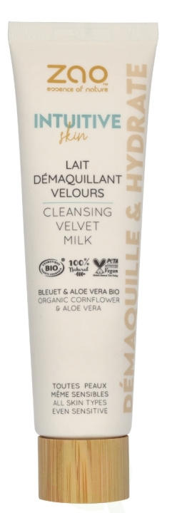 Zao Intuitive Skin Cleansing Velvet Milk 100 ml Organic Cornflower & Aloe Vera in de groep BEAUTY & HEALTH / Huidsverzorging / Gezicht / Dagcrème bij TP E-commerce Nordic AB (D07848)