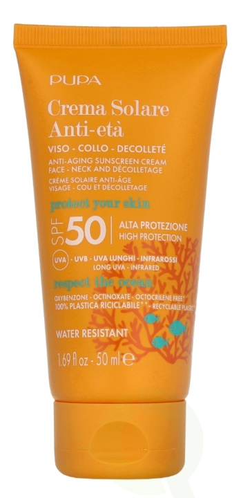 Pupa Milano Pupa Anti-Aging Sunscreen SPF50 50 ml in de groep BEAUTY & HEALTH / Huidsverzorging / Zonnebank / Zonnebescherming bij TP E-commerce Nordic AB (D07901)