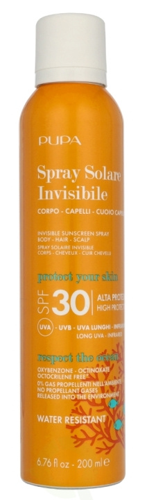 Pupa Milano Pupa Invisible Body Scalp Sun Spray SPF30 200 ml in de groep BEAUTY & HEALTH / Huidsverzorging / Zonnebank / Zonnebescherming bij TP E-commerce Nordic AB (D07902)