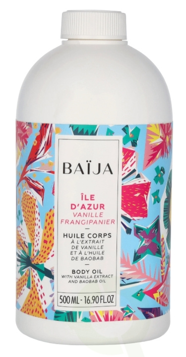 Baija Paris Baija Ile D\'Azur Body Oil 500 ml Vanille Frangipanier in de groep BEAUTY & HEALTH / Huidsverzorging / Lichaamsverzorging / Body lotion bij TP E-commerce Nordic AB (D07951)