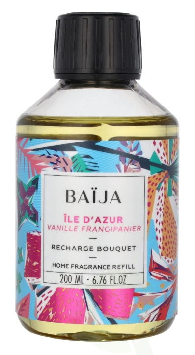 Baija Paris Baija Ile D\'Azur Scented Diffuser Refill 200 ml Vanille Frangipanier in de groep BEAUTY & HEALTH / Geuren & Parfum / Overige geuren / Geurverspreider bij TP E-commerce Nordic AB (D07953)