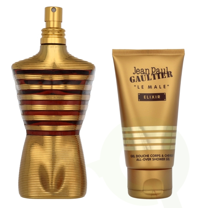 Jean Paul Gaultier Le Male Elixir Giftset 200 ml Edp Spray 125ml/Shower Gel 75ml in de groep BEAUTY & HEALTH / Geuren & Parfum / Parfum / Parfum voor hem bij TP E-commerce Nordic AB (D08054)