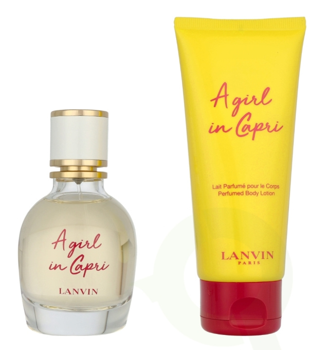 Lanvin A Girl In Capri Giftset 150 ml Edt Spray 50ml/Body Lotion 100ml in de groep BEAUTY & HEALTH / Cadeausets / Cadeausets voor haar bij TP E-commerce Nordic AB (D08150)