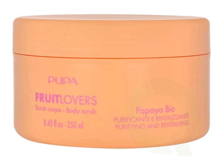 Pupa Milano Pupa Bio Fruit Lovers Body Scrub Fruit Lover Gommage Corps 250 ml Papaya in de groep BEAUTY & HEALTH / Huidsverzorging / Gezicht / Scrub / Peeling bij TP E-commerce Nordic AB (D08178)