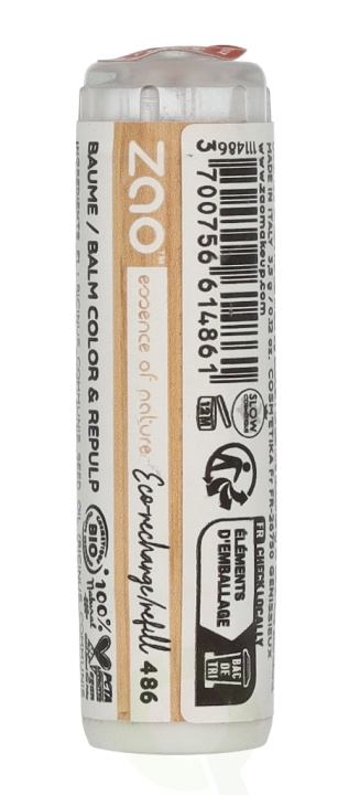 Zao Color & Repulp Lip Balm - Refill 3.5 g #486 Orange Nude in de groep BEAUTY & HEALTH / Makeup / Lippen / Lippenbalsem bij TP E-commerce Nordic AB (D08180)